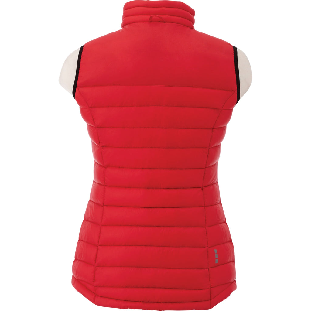 Whistler Lightweight Down Vest for Women Embroidery - Team Red - Back Flat