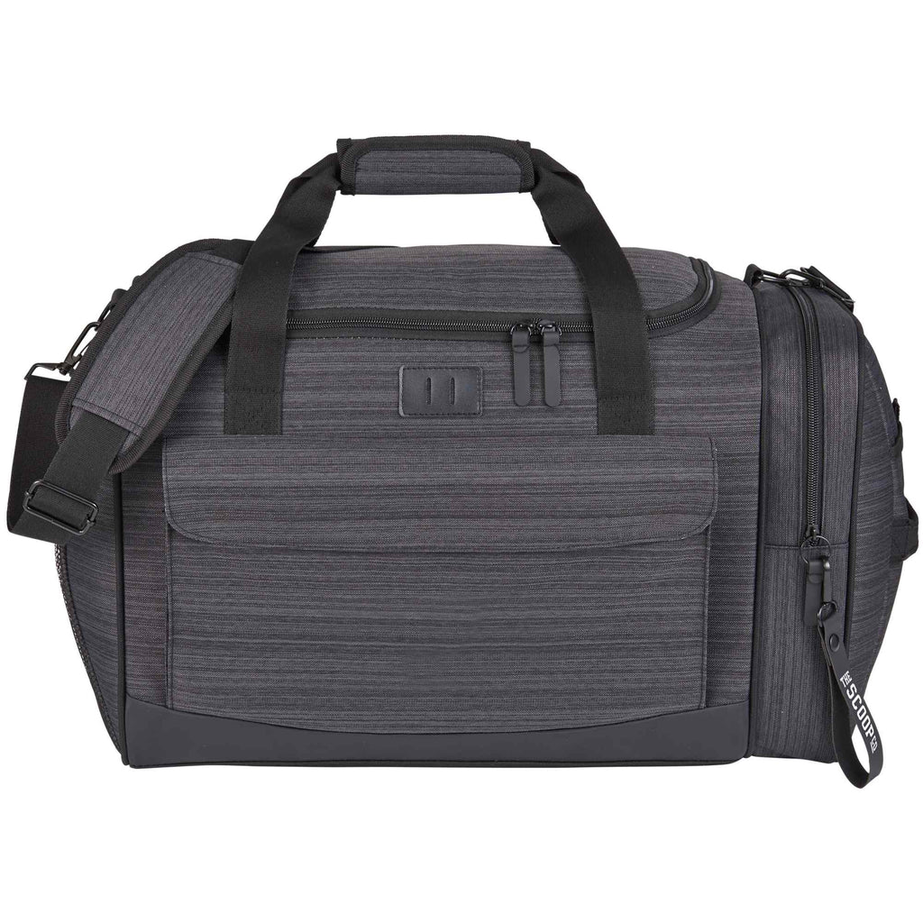 Whitby Gym Duffel Bag with Vented Shoe Pocket Transfer - Charcoal - Front 3