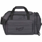 Whitby Gym Duffel Bag with Vented Shoe Pocket Transfer - Charcoal - Front