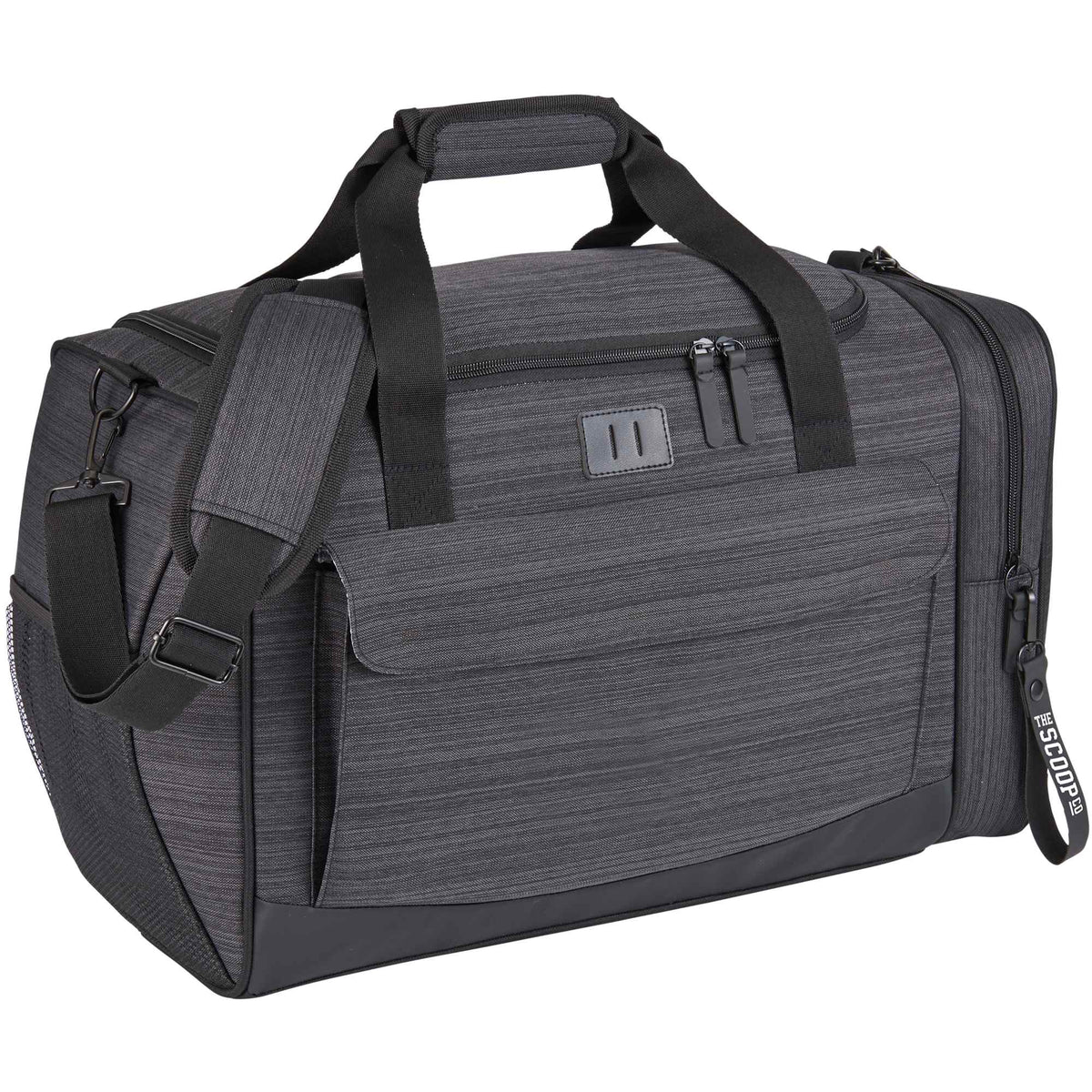 Whitby Gym Duffel Bag with Vented Shoe Pocket Transfer - Charcoal - Photo