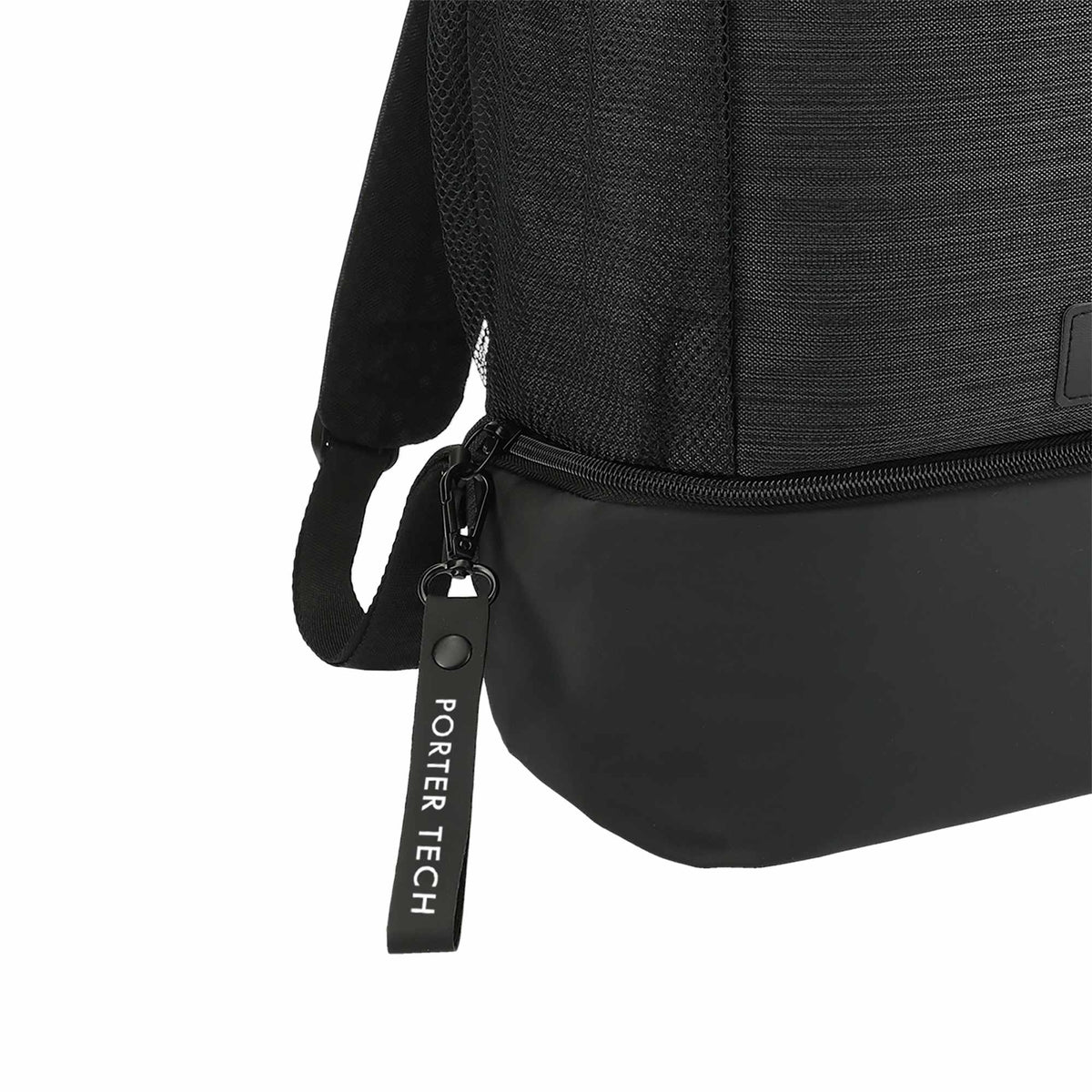 Whitby Laptop Backpack with Cooler Compartment, 15 Inch - Charcoal - Angled Tag