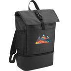 Whitby Laptop Backpack with Cooler Compartment, 15 Inch Debossing - Charcoal - Angled