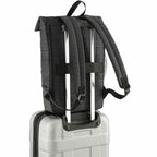Whitby Laptop Backpack with Cooler Compartment, 15 Inch Debossing - Charcoal - Luggage Strap