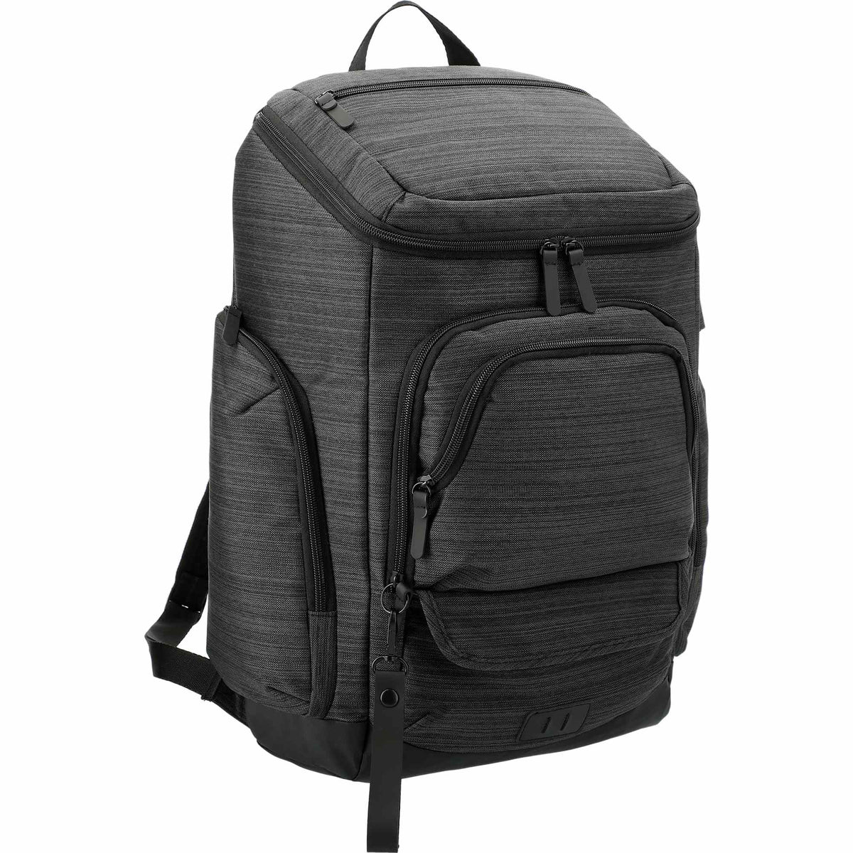 Whitby Laptop Backpack with USB Port and RFID Pocket, 15 Inch - Charcoal - Right Angle 3