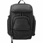 Whitby Laptop Backpack with USB Port and RFID Pocket, 15 Inch Embroidery - Charcoal - Front