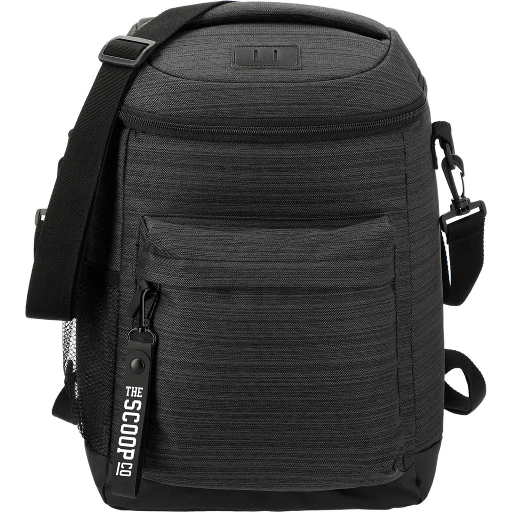 Whitby PolyCanvas Backpack Cooler for 24 Cans Debossing - Charcoal - Front 2