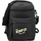 Whitby PolyCanvas Backpack Cooler for 24 Cans Debossing - Charcoal - Front