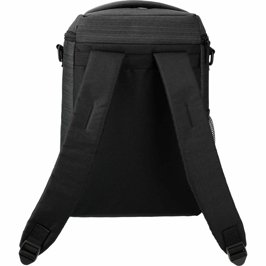 Whitby PolyCanvas Backpack Cooler for 24 Cans Embroidery - Charcoal - Back
