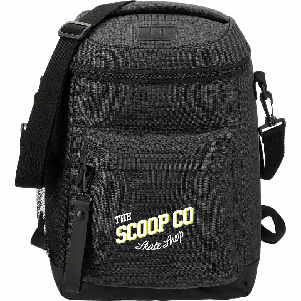 Whitby PolyCanvas Backpack Cooler for 24 Cans Embroidery - Charcoal - Front
