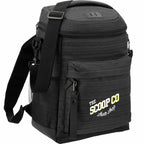 Whitby PolyCanvas Backpack Cooler for 24 Cans Embroidery - Charcoal - Right Angle