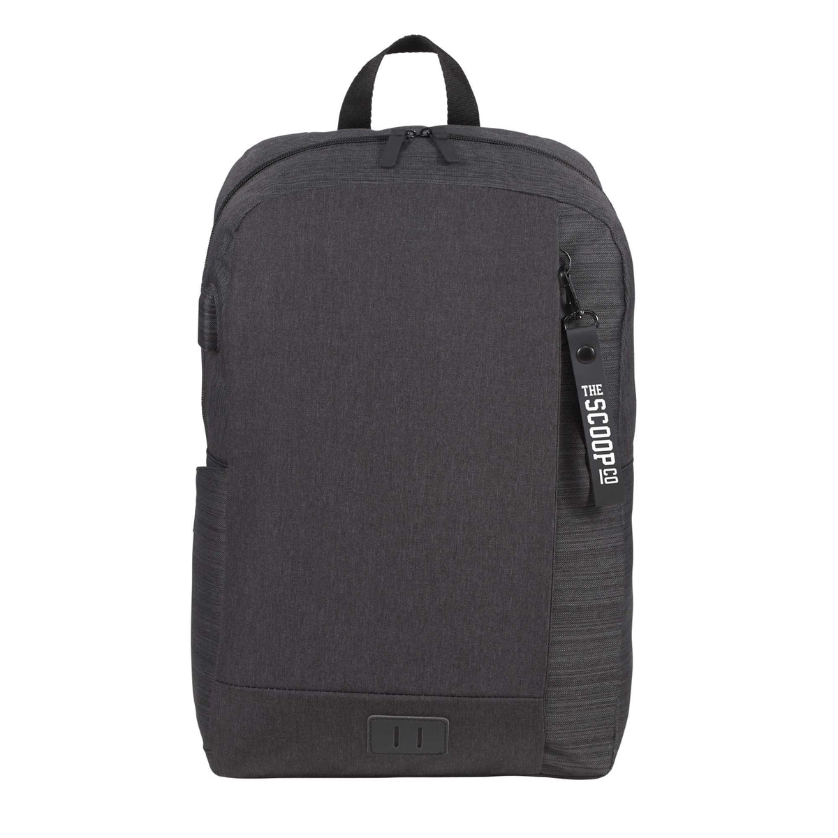 Whitby Slim Laptop Backpack with USB Port, 15 Inch - Charcoal - Front 3