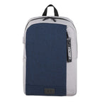 Whitby Slim Laptop Backpack with USB Port, 15 Inch - Navy/Gray - Front