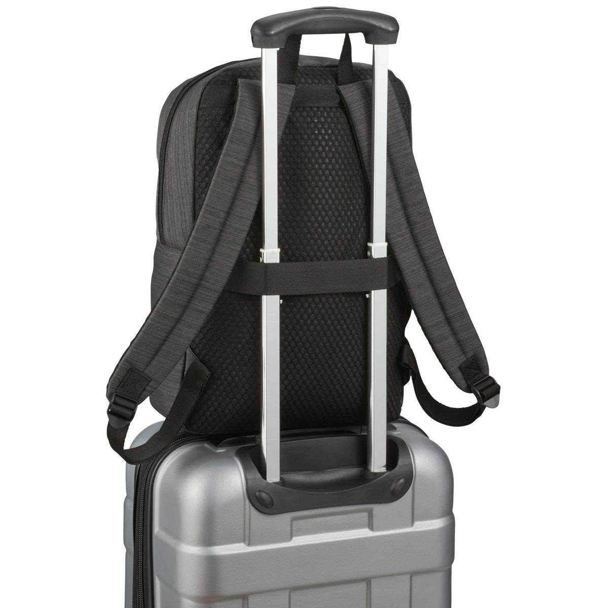Whitby Slim Laptop Backpack with USB Port, 15 Inch Transfer - Charcoal - Photo 2