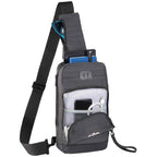 Whitby Sling Bag with USB Charging Port - Charcoal - Front 2