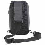Whitby Sling Bag with USB Charging Port Debossing - Charcoal - Back