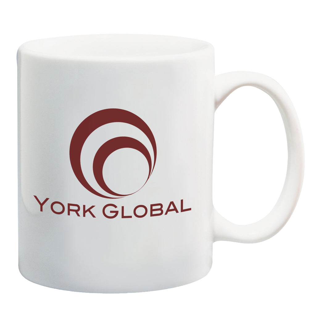 White Ceramic Mug, 11 oz - White - Ceramic
