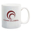 White Ceramic Mug, 11 oz - White - Ceramic