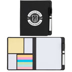Whiteboard and Sticky Note Set with Marker - Black - Default