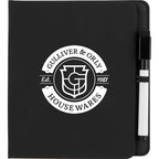 Whiteboard and Sticky Note Set with Marker - Black - Front