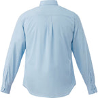 Wilshire Long Sleeve Twill Work Shirt for Men Embroidery - Frost Blue - Back Flat