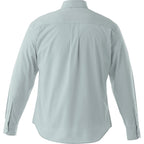 Wilshire Long Sleeve Twill Work Shirt for Men Embroidery - Grey - Back Flat
