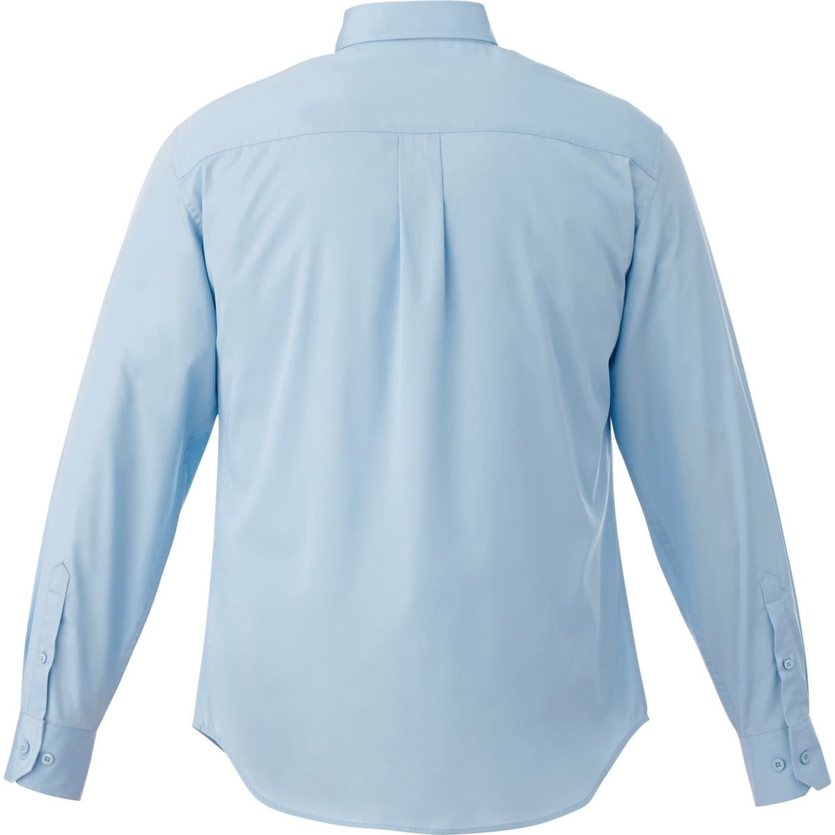 Wilshire Long Sleeve Twill Work Shirt for Men Transfer - Frost Blue - Back Flat