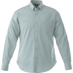 Wilshire Long Sleeve Twill Work Shirt for Men Transfer - Grey - Front Flat