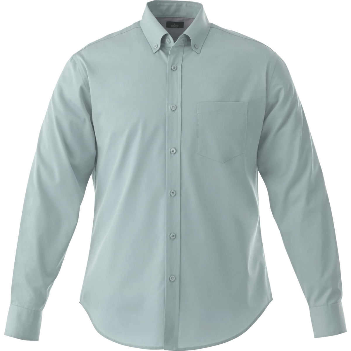Wilshire Long Sleeve Twill Work Shirt for Men Transfer - Grey - Front Flat