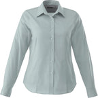 Wilshire Long Sleeve Twill Work Shirt for Women Embroidery - Grey - Front Flat