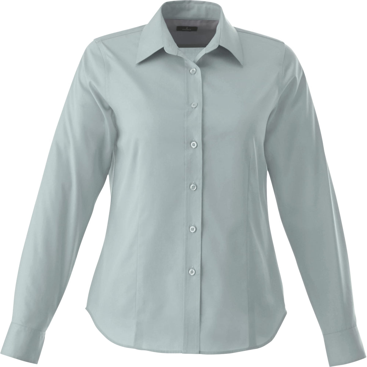 Wilshire Long Sleeve Twill Work Shirt for Women Embroidery - Grey - Front Flat