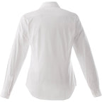 Wilshire Long Sleeve Twill Work Shirt for Women Transfer - White - Back Flat