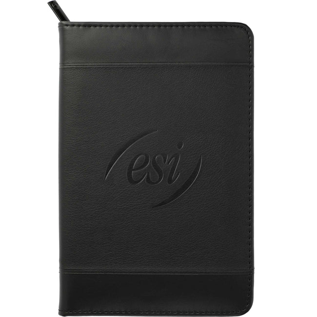 Windsor Junior Zippered Padfolio, Pebble Grain