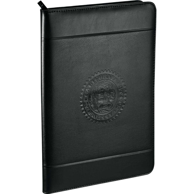 Windsor Zippered Padfolio with Calendar Insert Debossing
