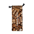 Wine Drawstring Bag, 6 x 15.5 Inches