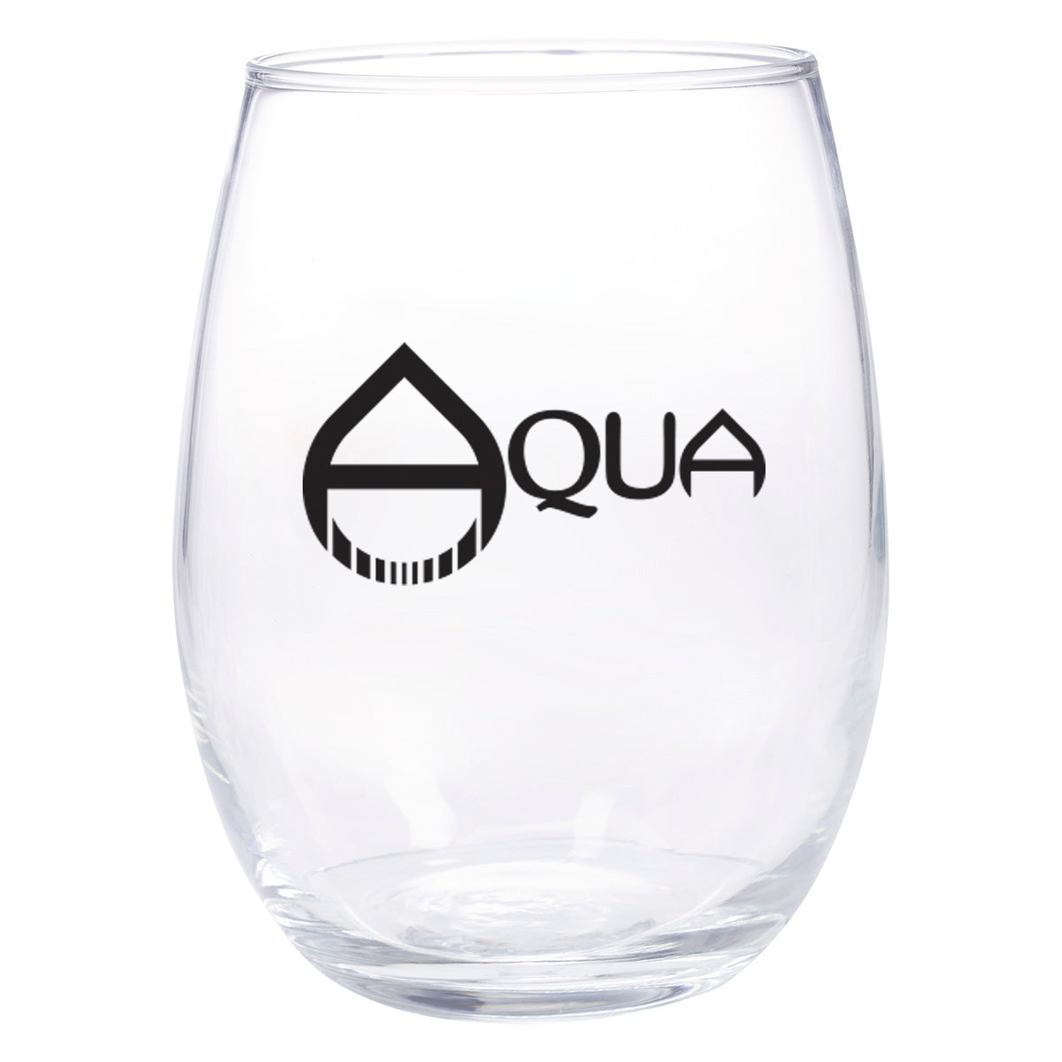 Wine Glass, 15 oz - Clear - Silk Screen