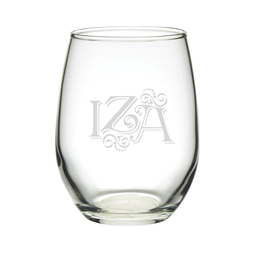 Wine Glass, 9 oz - Clear - Laser