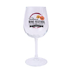 Wine Glass in Full Color, 12 oz - Clear - Full Color