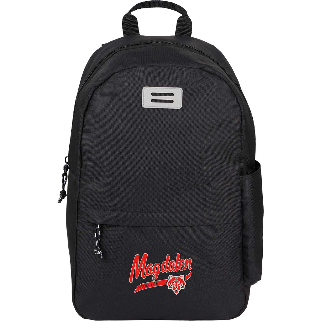 Wink Recycled Laptop Backpack, 15 Inch - Black - Front
