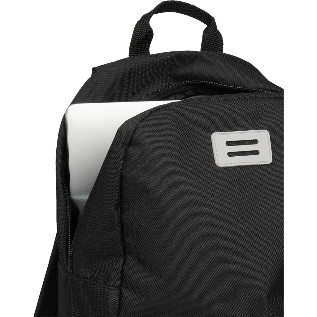 Wink Recycled Laptop Backpack, 15 Inch - Black - Propped 2