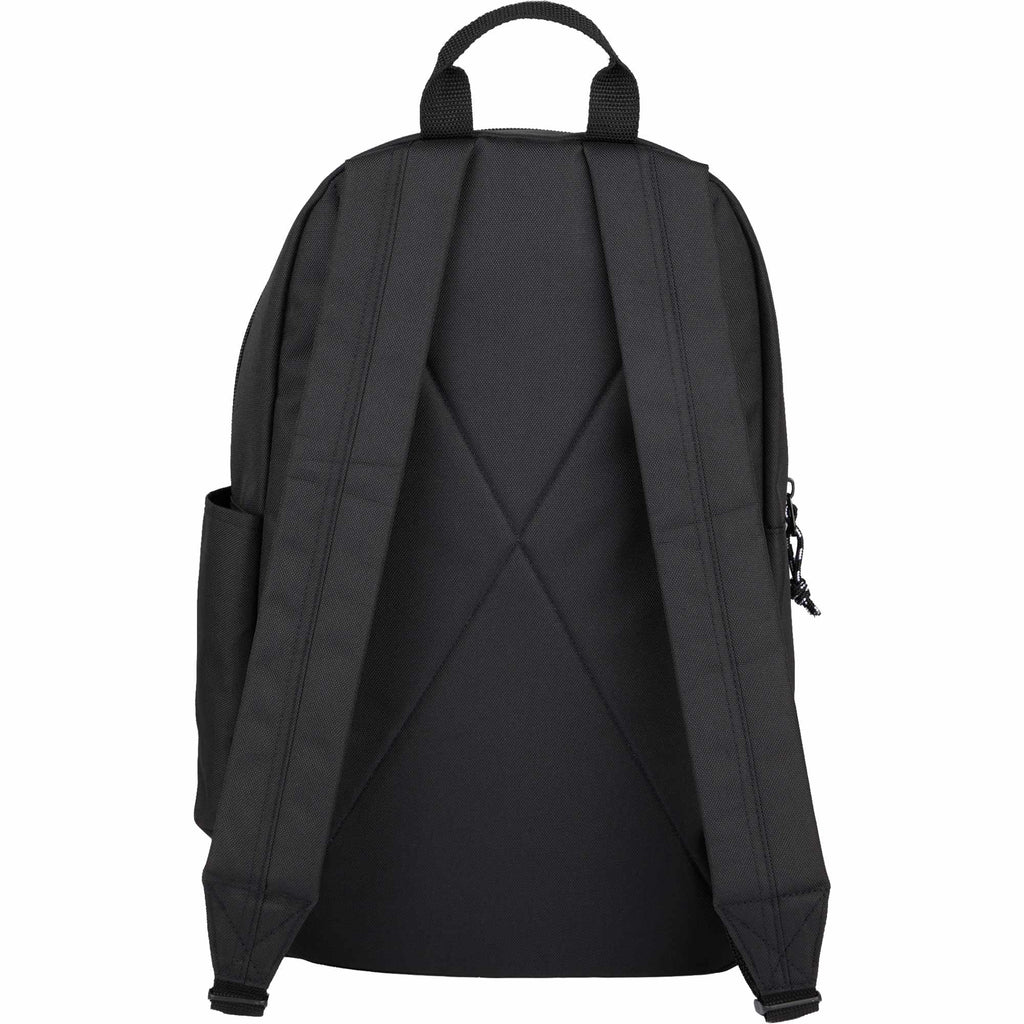 Wink Recycled Laptop Backpack, 15 Inch Embroidery - Black - Back