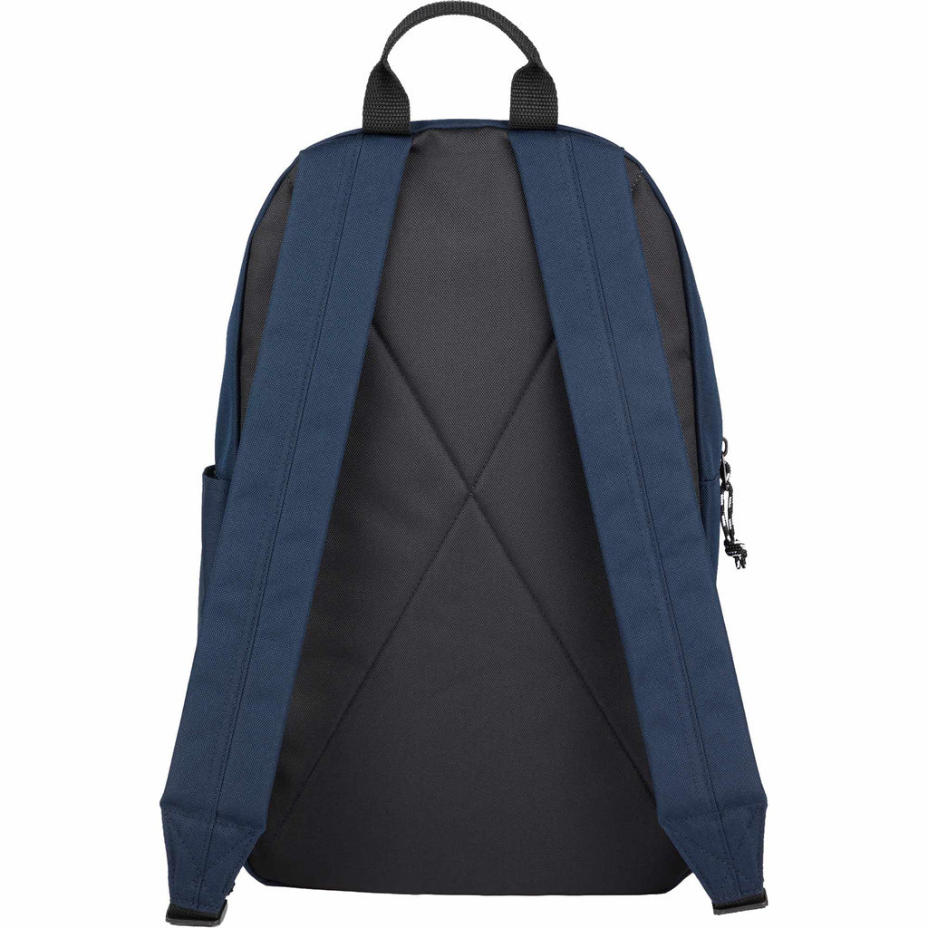 Wink Recycled Laptop Backpack, 15 Inch Embroidery - Navy - Back