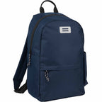 Wink Recycled Laptop Backpack, 15 Inch Embroidery - Navy - Right Angle