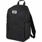 Wink Recycled Laptop Backpack, 15 Inch Full Color - Black - Left Angle