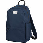 Wink Recycled Laptop Backpack, 15 Inch - Navy - Left Angle