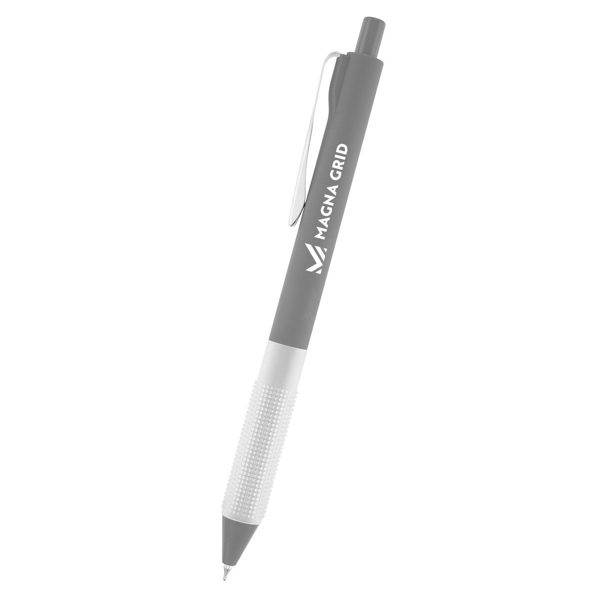Winsley Gel Pen in Recycled ABS - Gray - Silk Screen