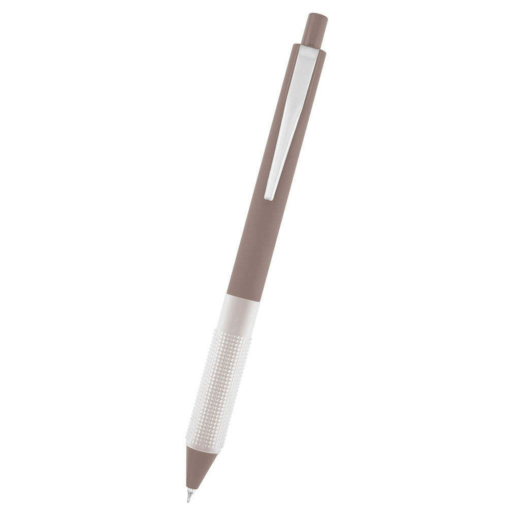 Winsley Gel Pen in Recycled ABS - Light Brown - Front