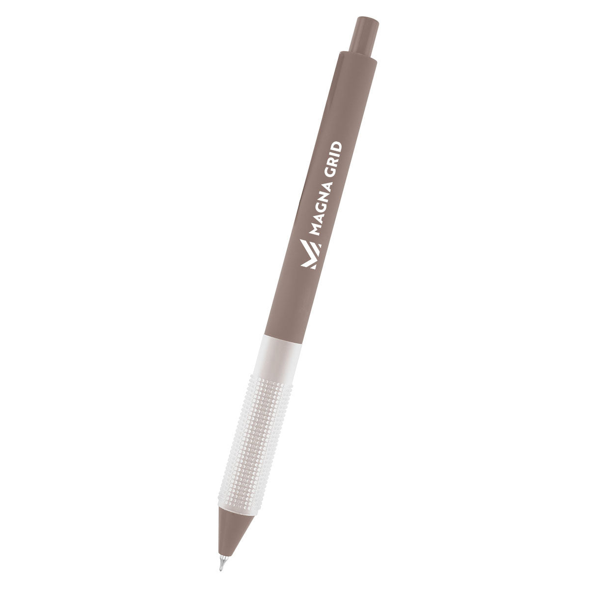 Winsley Gel Pen in Recycled ABS - Light Brown - Silk Screen
