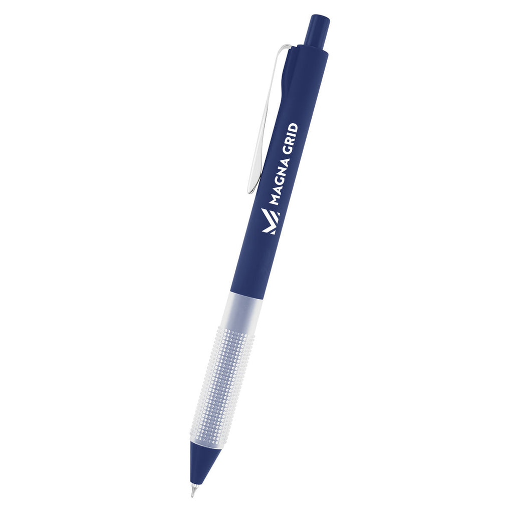 Winsley Gel Pen in Recycled ABS - Navy - Silk Screen