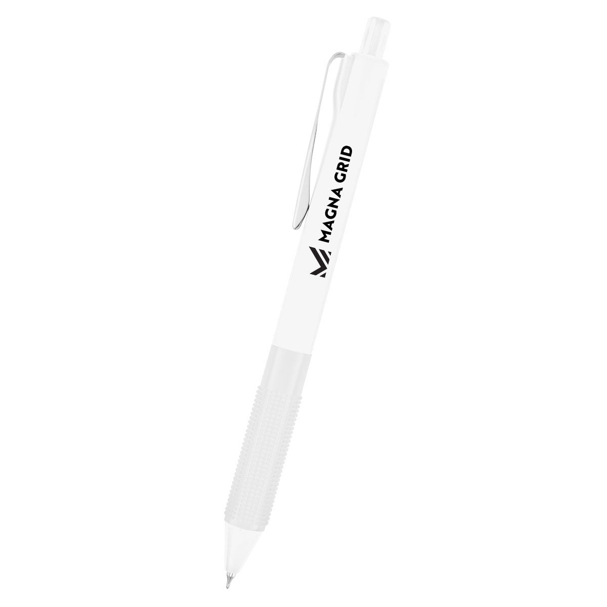 Winsley Gel Pen in Recycled ABS - White - Silk Screen