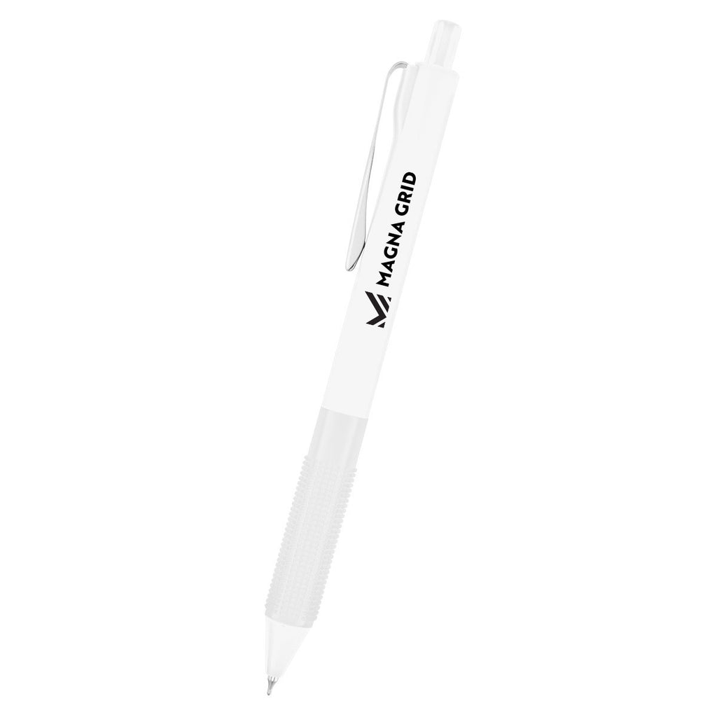 Winsley Gel Pen in Recycled ABS - White - Silk Screen